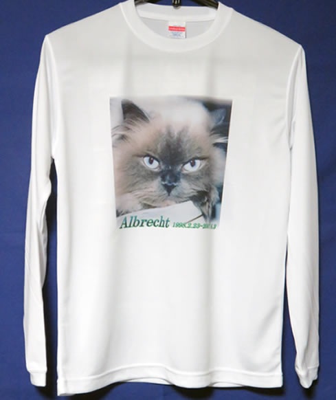 猫のロングスリーブシャツ